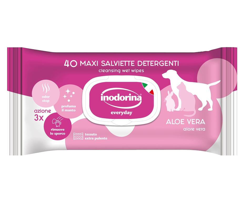 Inodorina Refresh Aloe Vera vlažne maramice, 40 komada