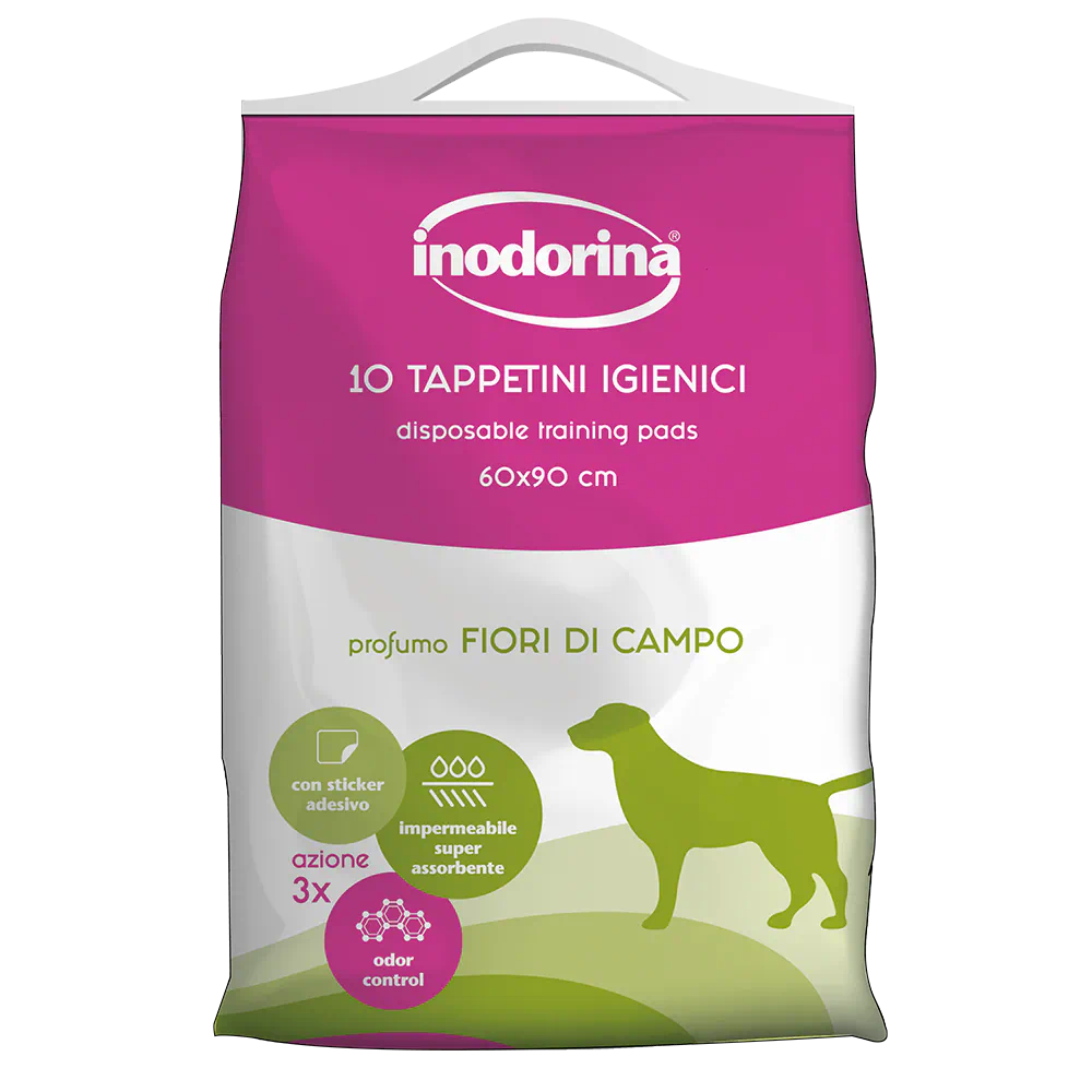 Inodorina Training Pads Flower parfume pelene 60x60, 10 komada