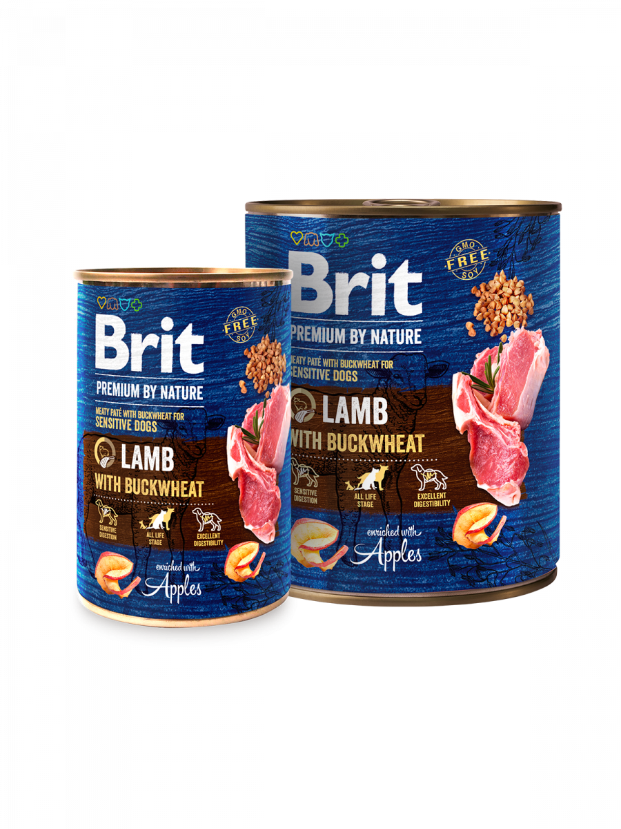 Brit Premium by Nature janjetina s heljdom, konzerva
