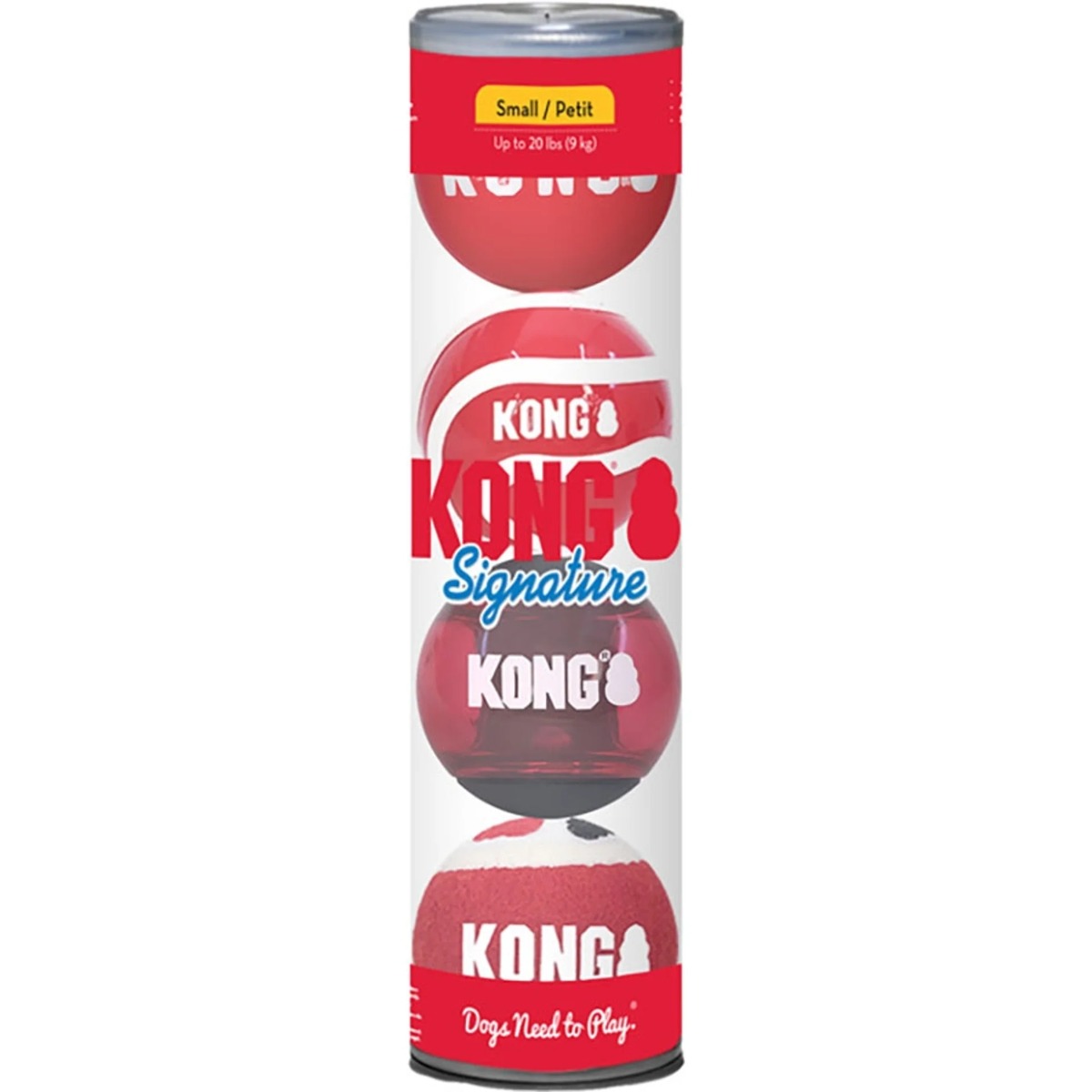 Kong igračka za pse Signature Balls S 4 kom