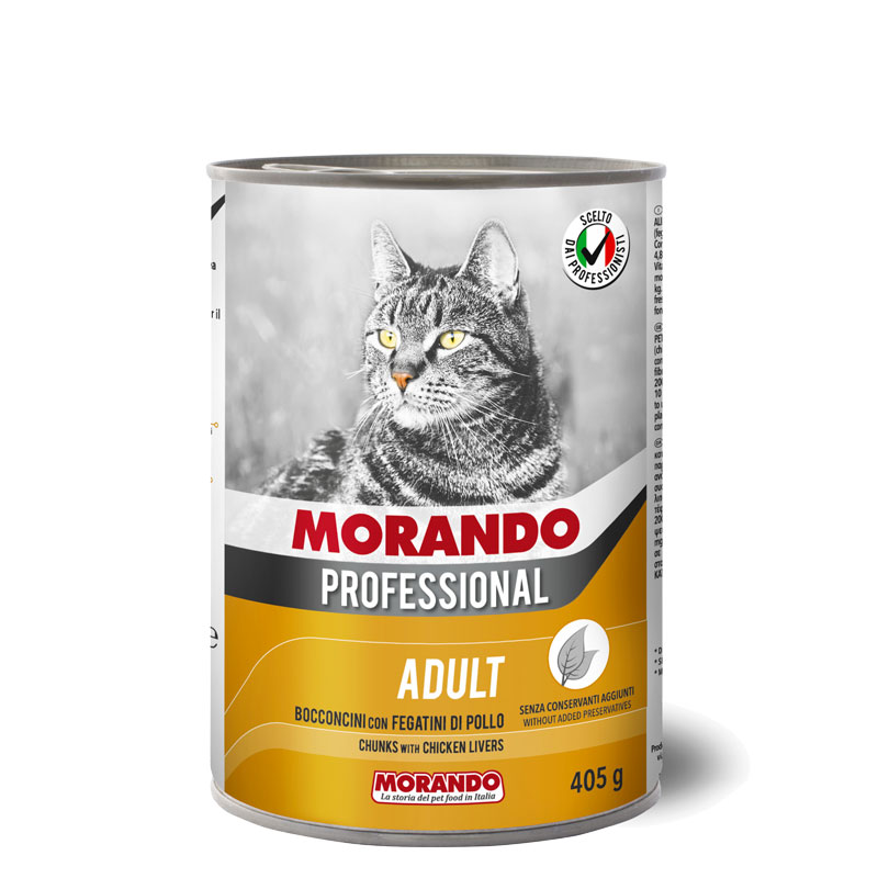 Morando Professional Cat Adult komadići pileća jetrica 405 g konzerva
