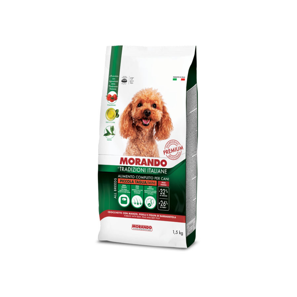 Morando Tradizioni Adult Mini govedina, grašak i cikla 1,5 kg