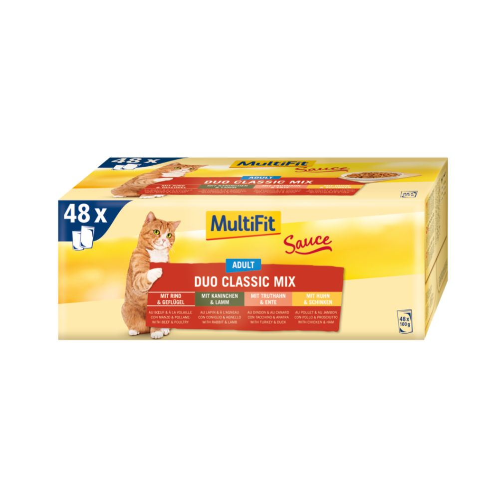 MultiFit Cat Adult Duo Classic mix u umaku Multipack 48x100 g