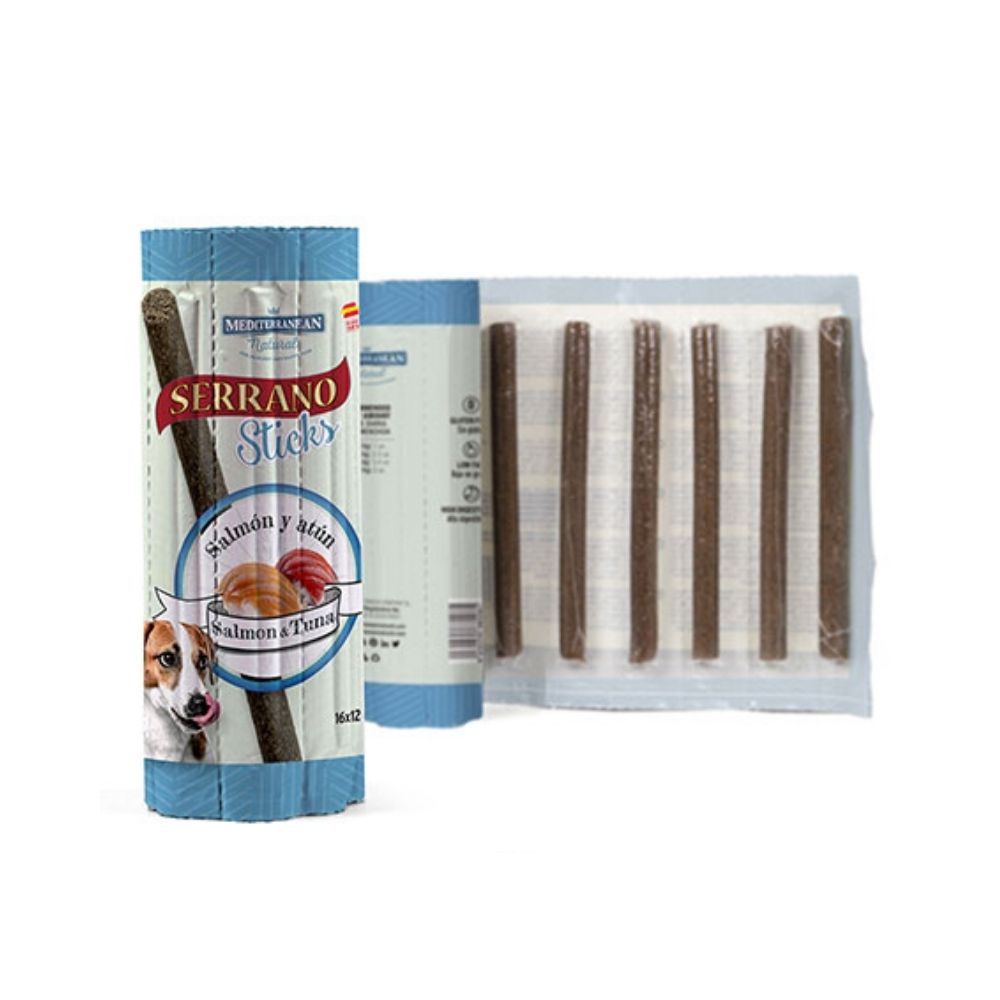 Mediterranean Natural poslastica za pse Serrano Sticks losos i tuna 192 g
