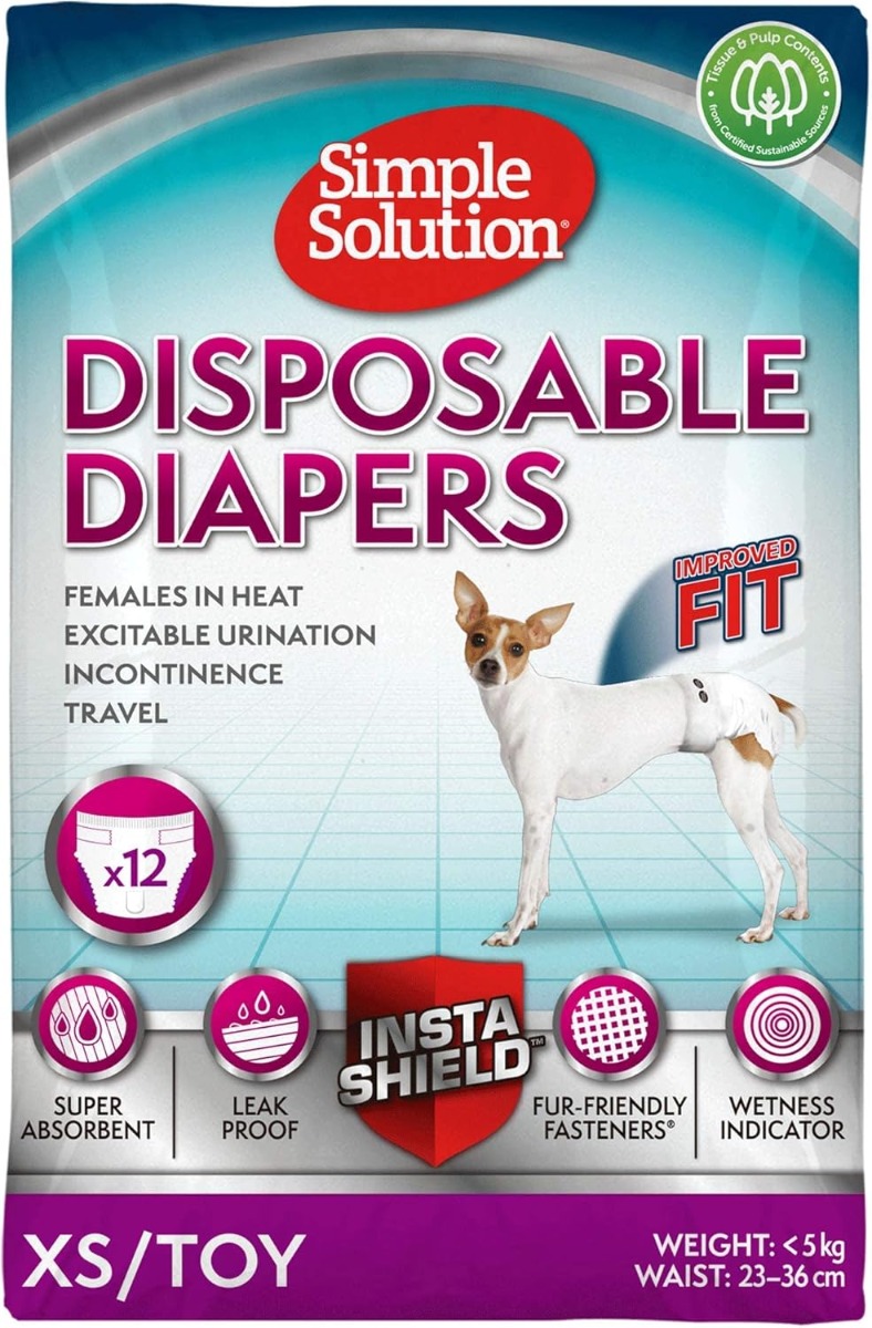 Simple Solution pelene za pse Disposable Diapers, gaćice XS