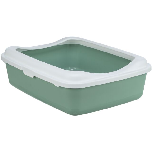 Trixie posuda za pijesak Classic s rubom, zeleno/bijela