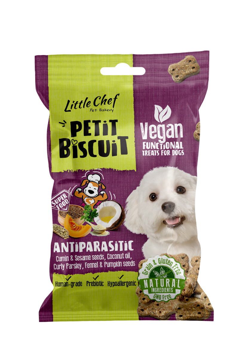 Little Chef poslastica za pse Antiparasitic grain-free 100 g