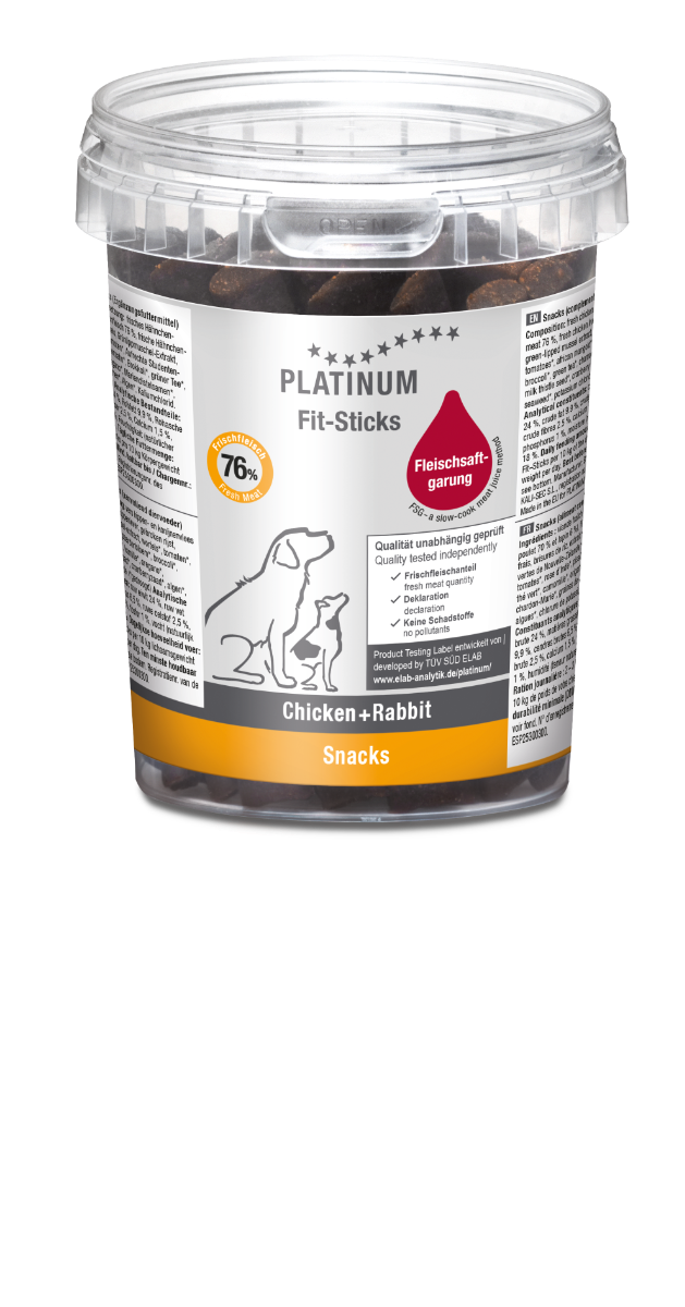 Platinum poslastica za pse Fit-Sticks piletina i zečetina 300 g