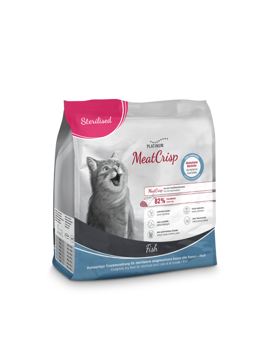 Platinum MeatCrisp Sterilised Adult riba 400 g