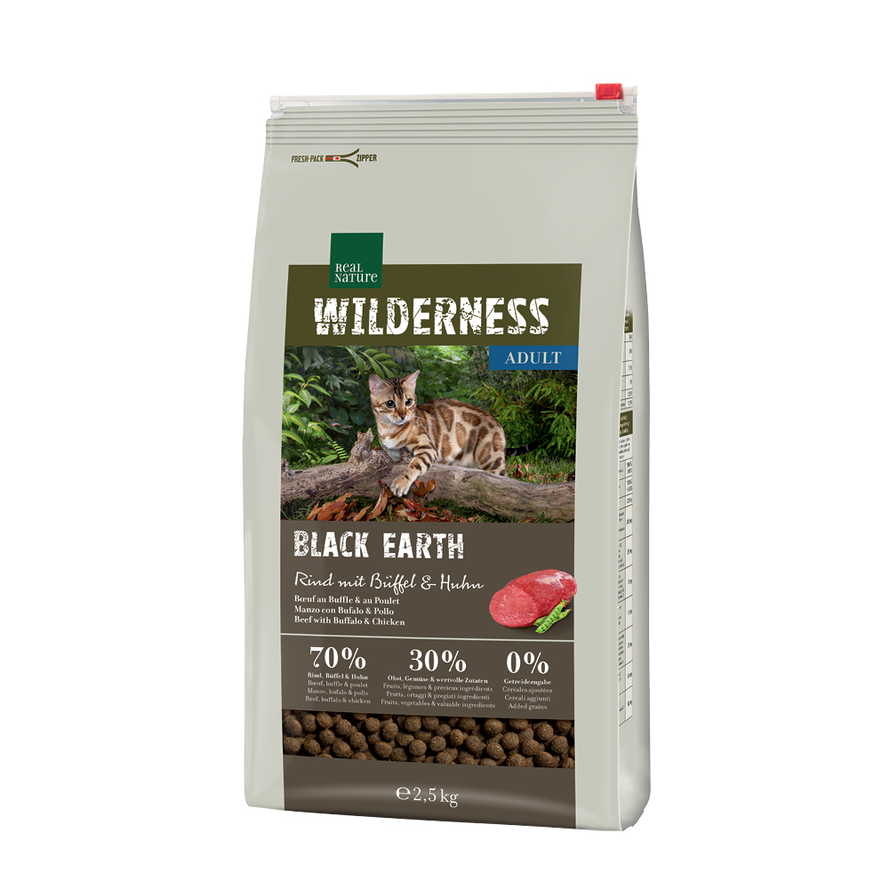 Real Nature Cat Adult Govedina s bivolom 2,5 kg