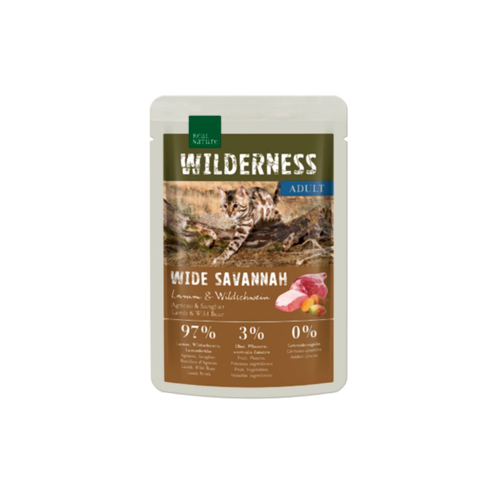 Real Nature Cat Adult janjetina i veprovina 85 g