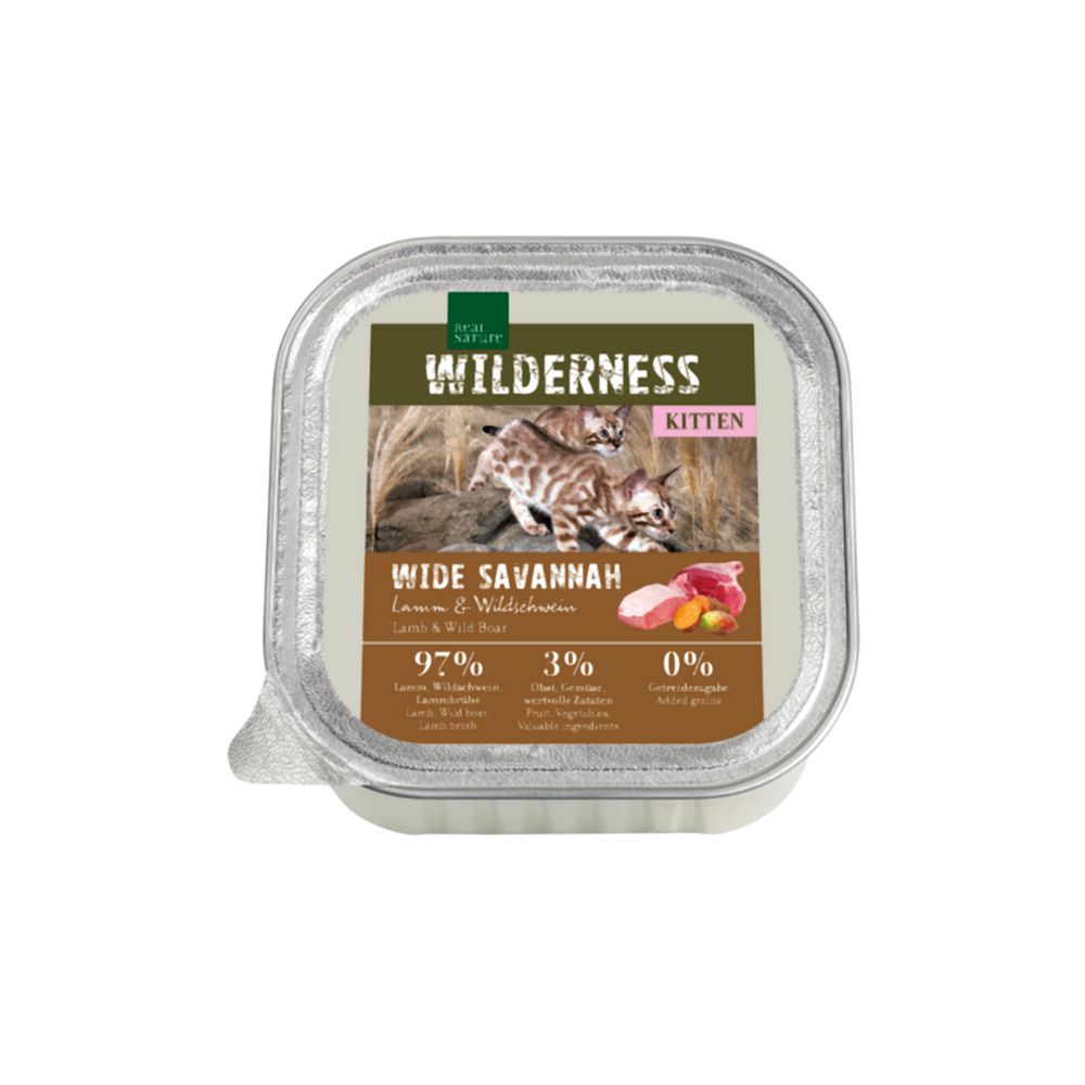 Real Nature Cat Kitten janjetina i veprovina 100 g