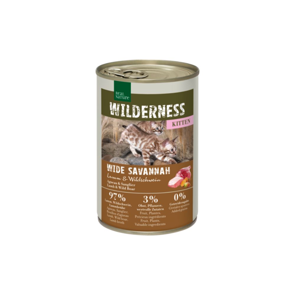 Real Nature Cat Kitten janjetina i veprovina 400 g
