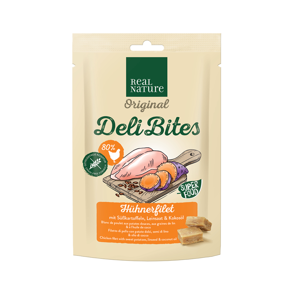 Real Nature poslastica za pse Original Deli bites piletina 150 g