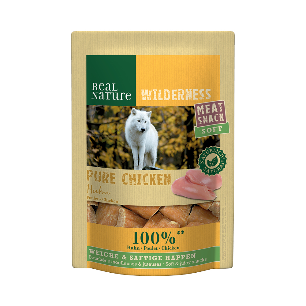 Real Nature poslastica za pse Wilderness Meat Snack Soft piletina 150 g