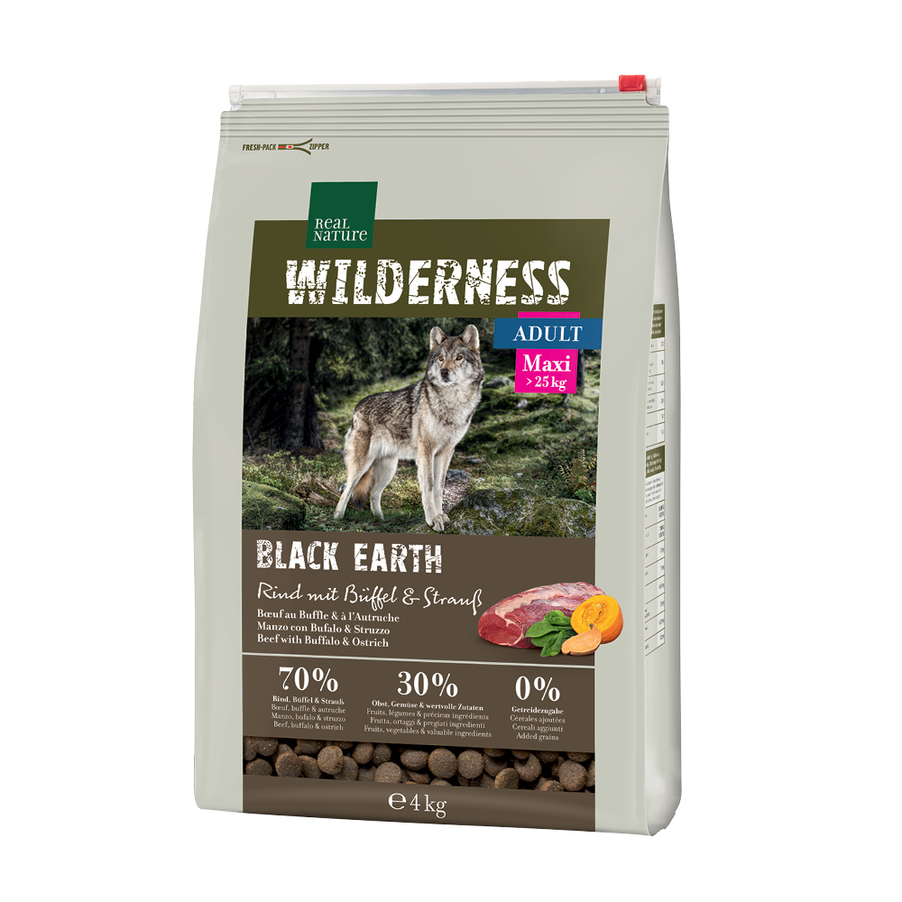 Real Nature Wilderness Adult Large Breed govedina s nojem i bizonom 12 kg