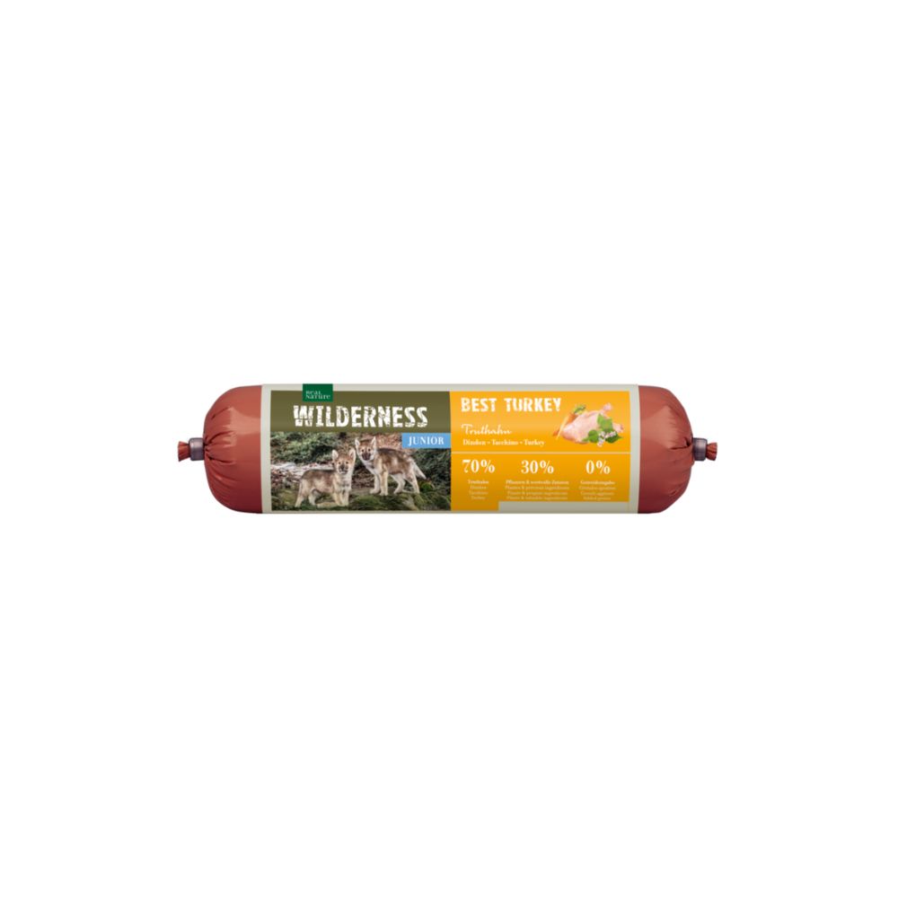 Real Nature Wilderness Junior kobasica puretina 800 g
