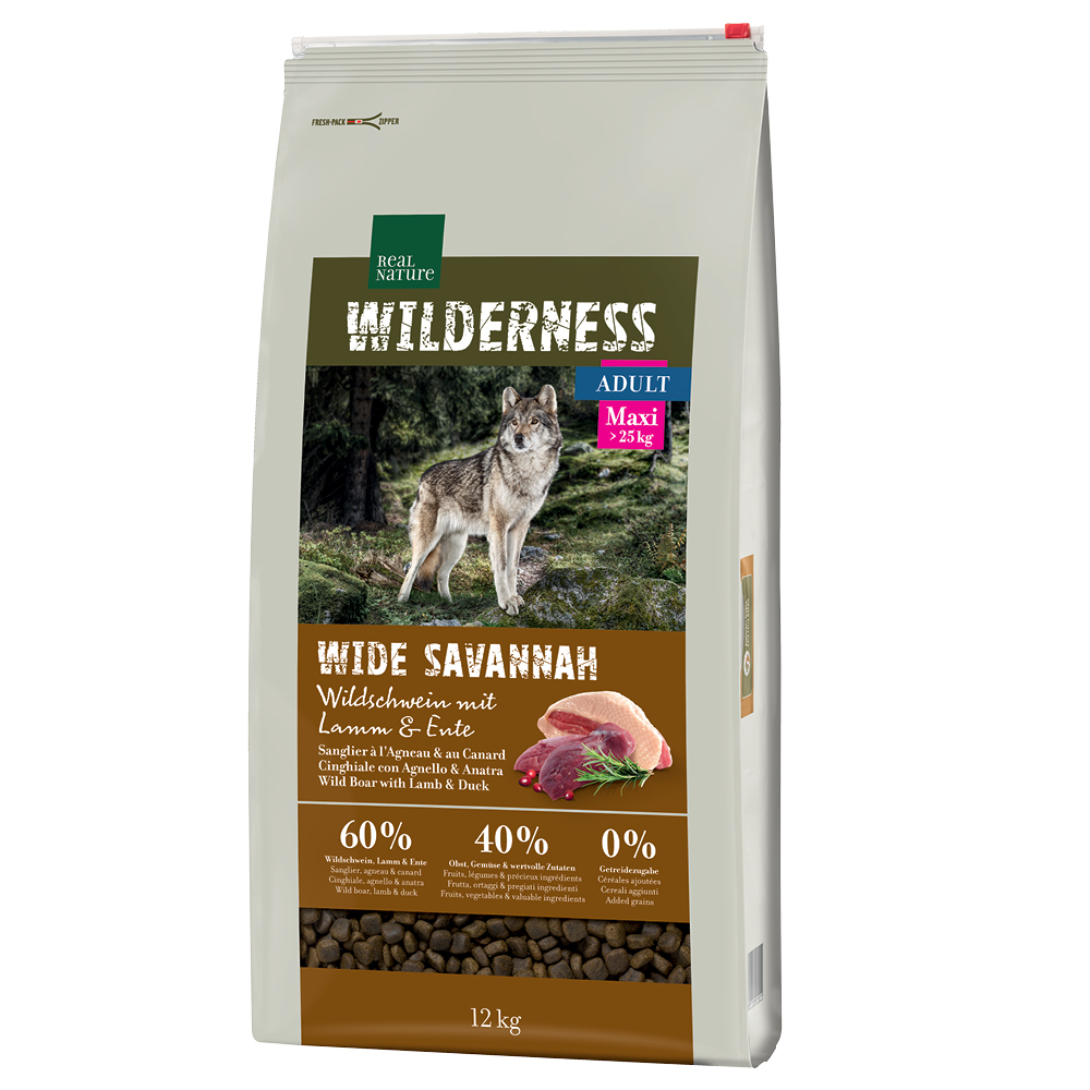 Real Nature Wilderness Maxi Adult vepar, janjetina i patka 12 kg