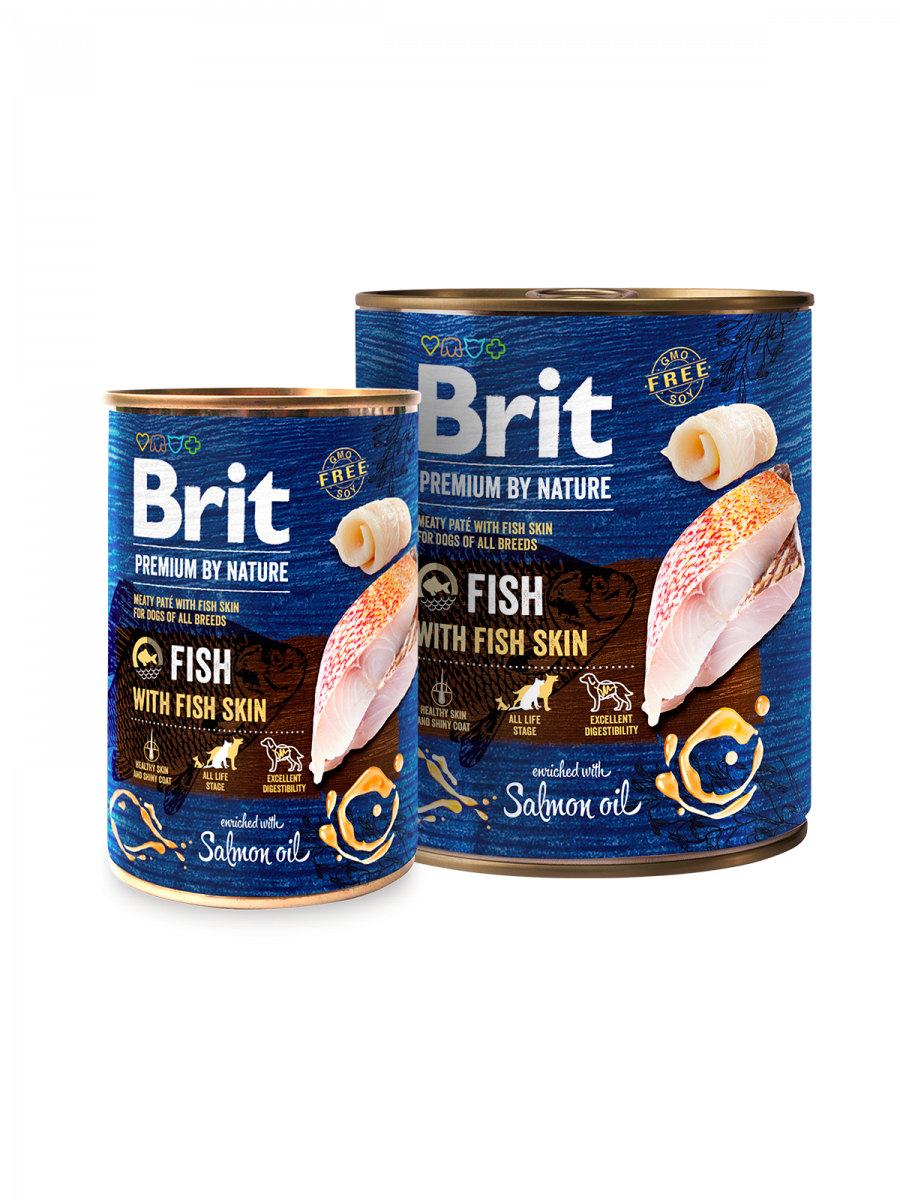 Brit Premium by Nature riba s ribljom kožom, konzerva