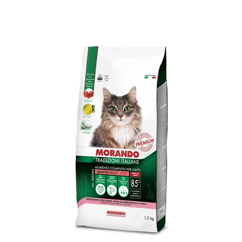 Morando Tradizioni Cat Adult svinjetina, cikla i grašak 1,5 kg