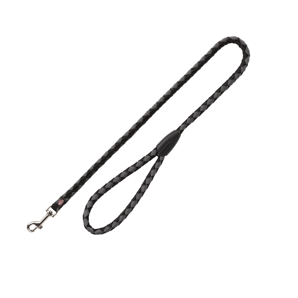 Trixie vodilica za pse Cavo S-M 100 cm/fi-12 mm crna/srebrna