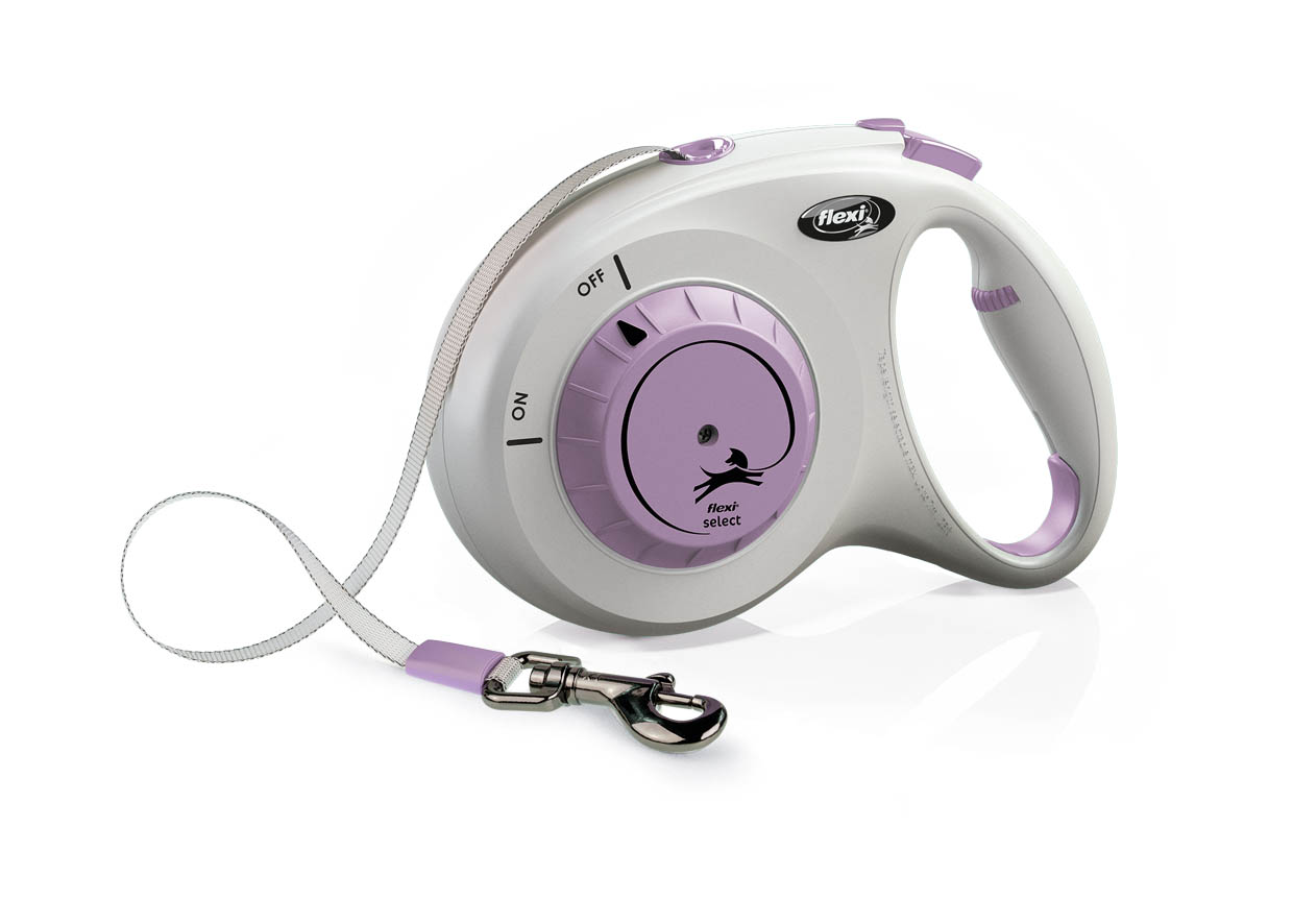 Flexi Select traka 7 m svijetlo siva/lila