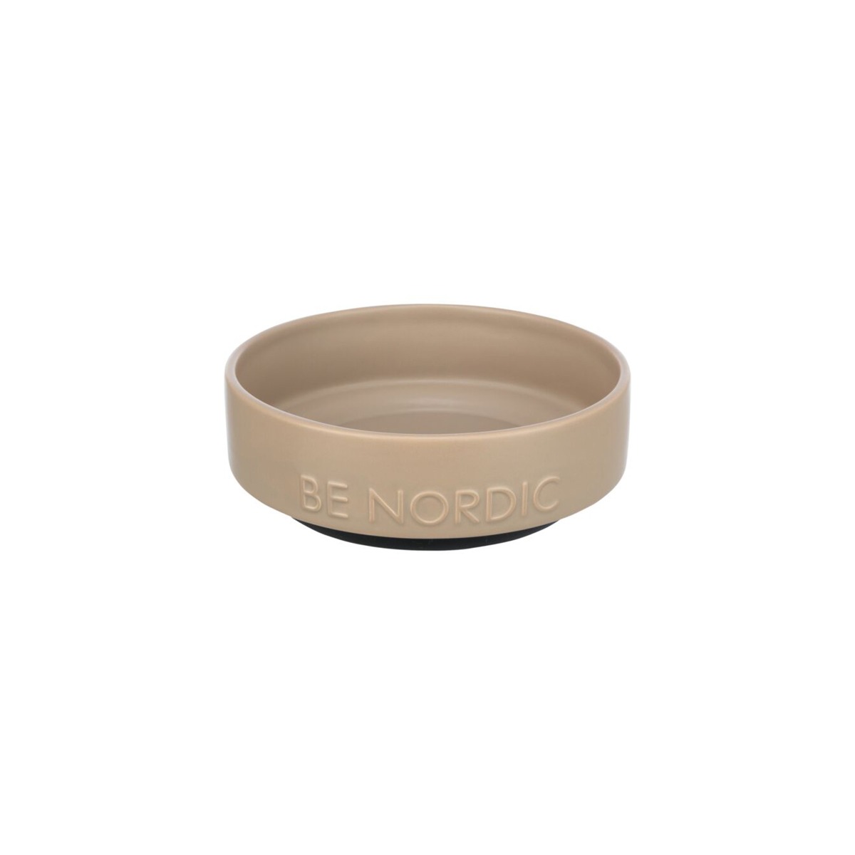Trixie posuda za pse Be Nordic keramička/gumeni rub 1,2 l/fi-18 cm sivosmeđa