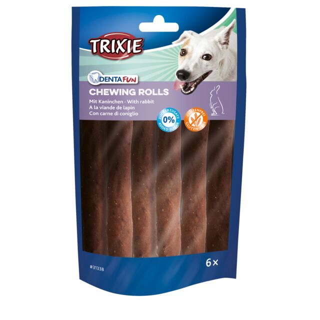 Trixie poslastica za pse Dentafun Chewing Rolls kunić 6 kom/70 g