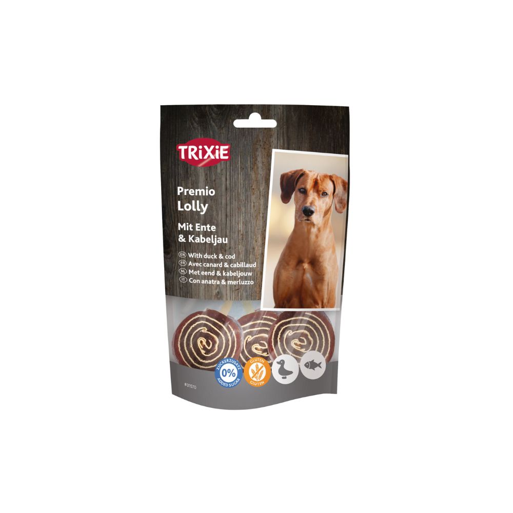 Trixie poslastica za pse Premio Lolly patka i bakalar 80 g