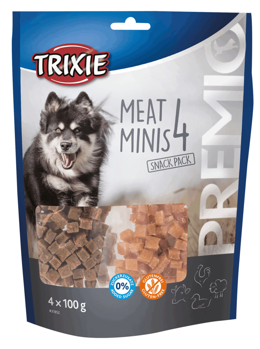 Trixie poslastica za pse Premio 4 Meat Minis piletina/patka/govedina/janjetina