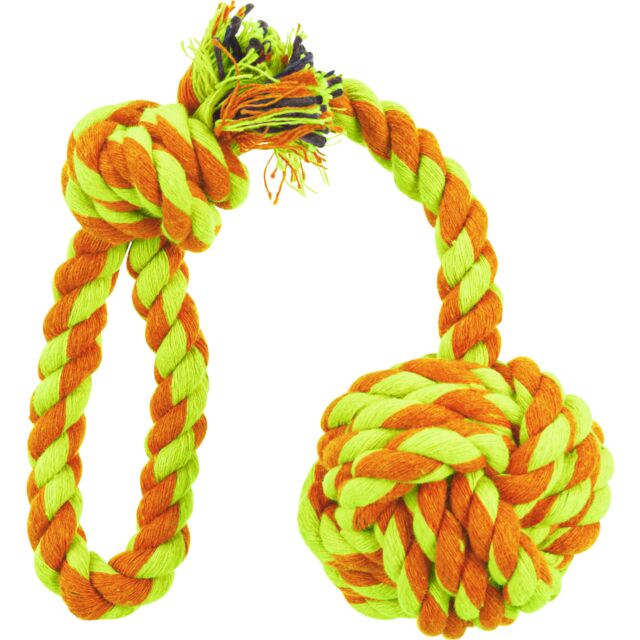 Trixie igračka za pse konop s pletenom loptom 30 cm/fi-5,5