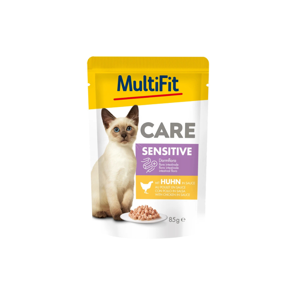MultiFit Cat Care Adult Sensitive piletina, vrećica 85 g