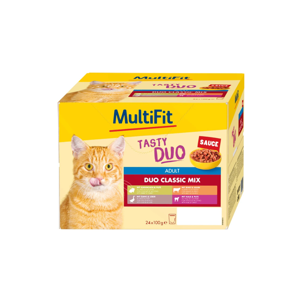 MultiFit Cat Adult Duo Classic mix u umaku Multipack 24x100 g