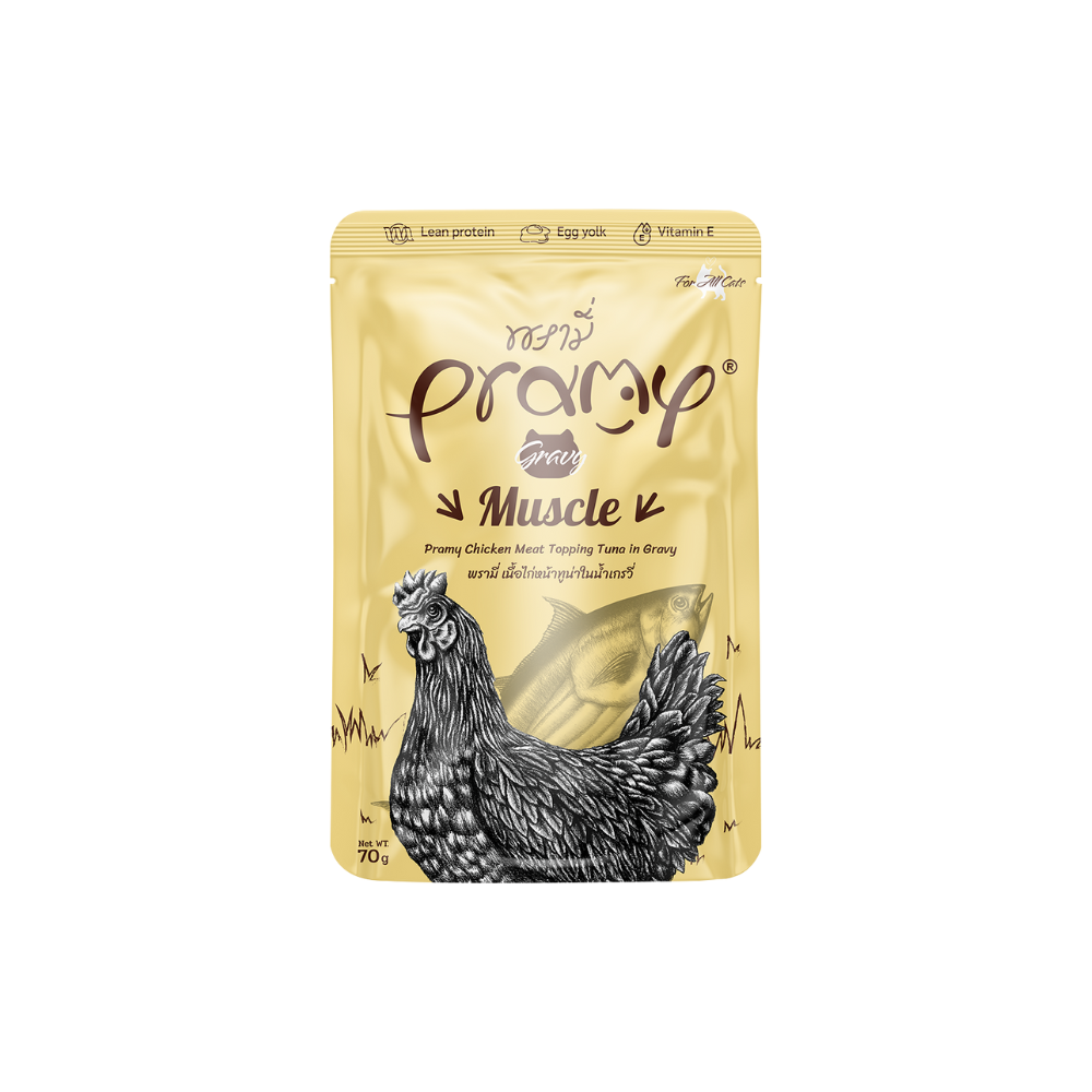 Pramy Cat Muscle piletina s preljevom od tune u umaku 70 g