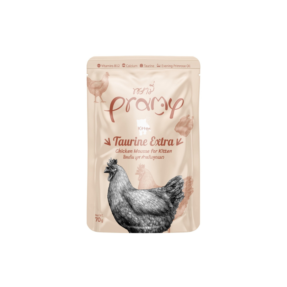 Pramy Cat Taurine Extra mousse od piletine za mačiće 70 g
