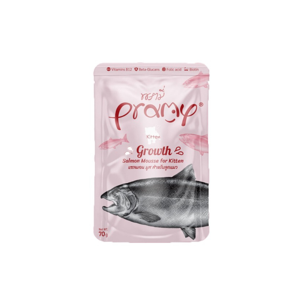Pramy Cat Growth mousse od lososa za mačiće 70 g