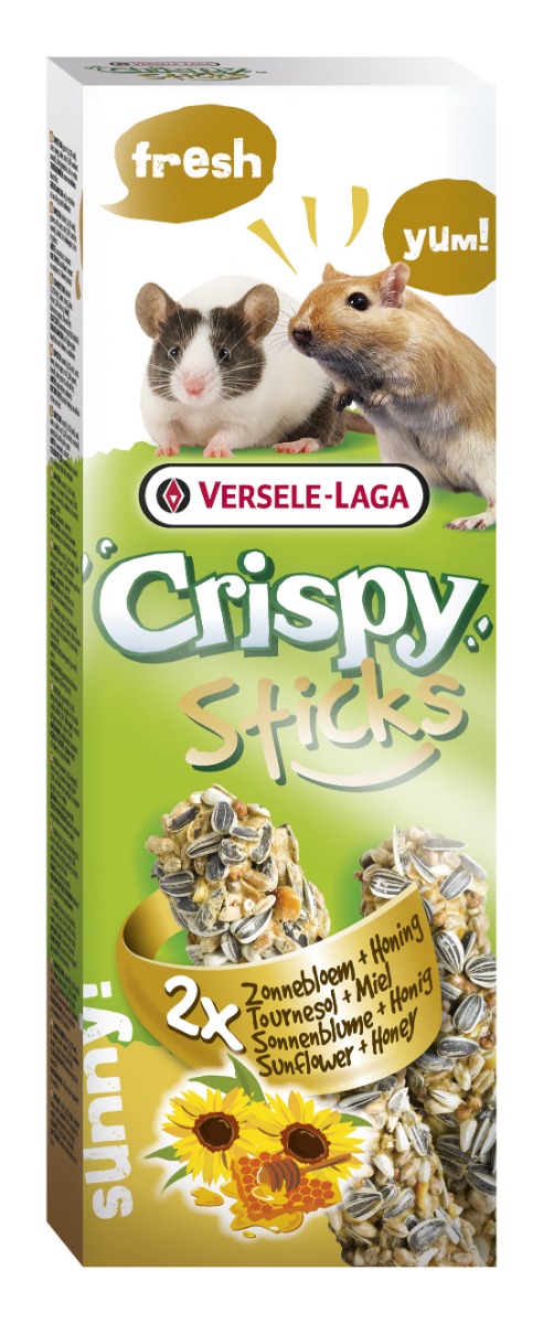 Versele Laga Crispy Sticks suncokret i med za hrčke/gerbile, 2 komada