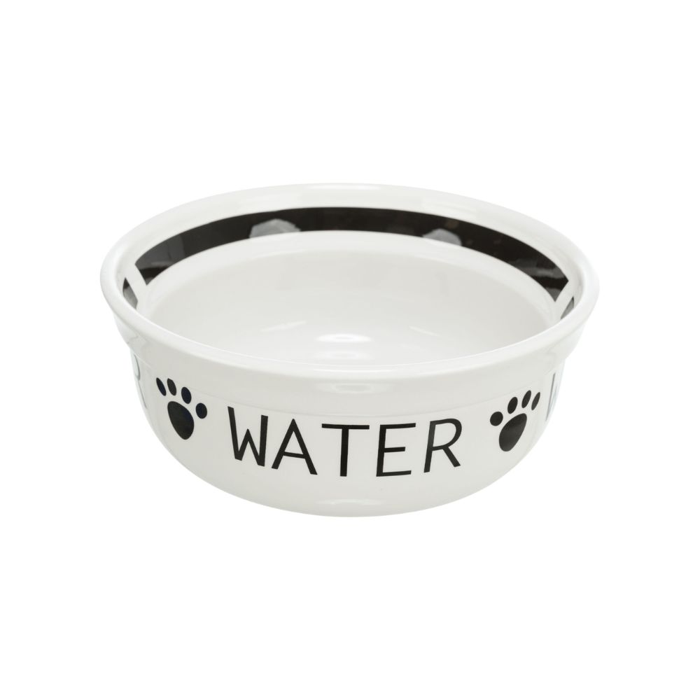 Trixie posuda keramička Water bijelo-crna
