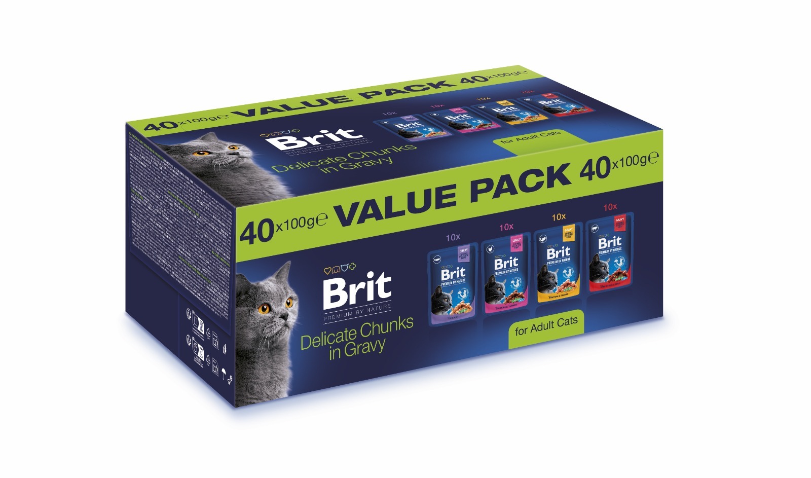 Brit Premium Cat Delicate Value multipack, 40 komada