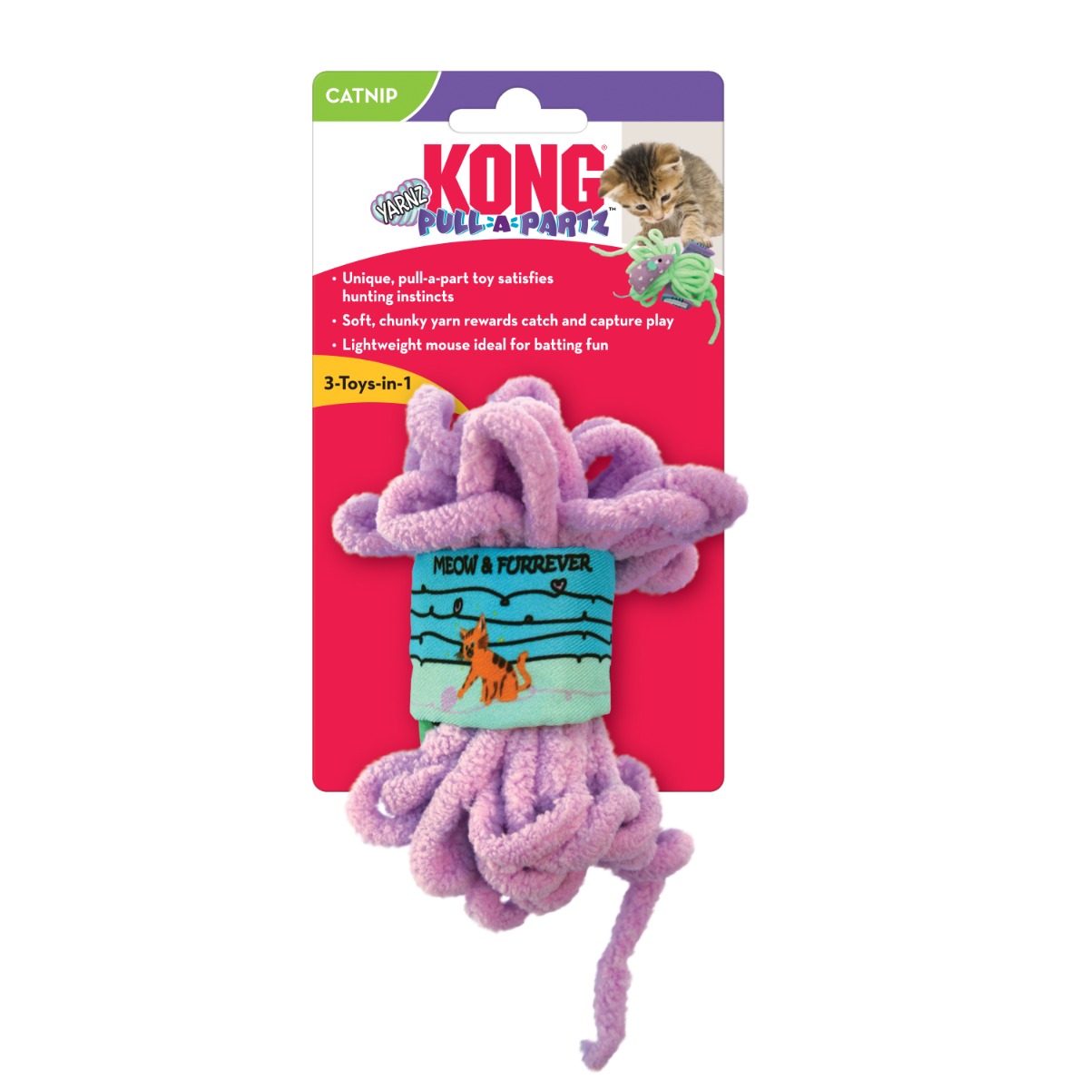 Kong igračka za mačke Pull-A-Partz Yarnz