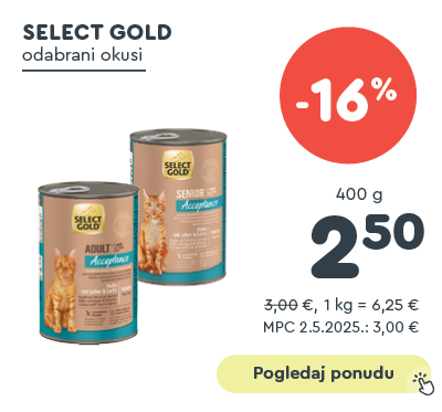 Akcijska ponuda za mačke - Select Gold