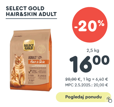 Select Gold Cat Hair & Skin Adult perad s lososom
