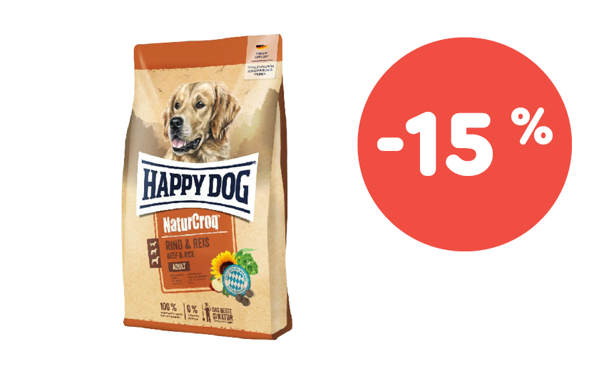 Happy Dog NaturCroq Adult, govedina in riž