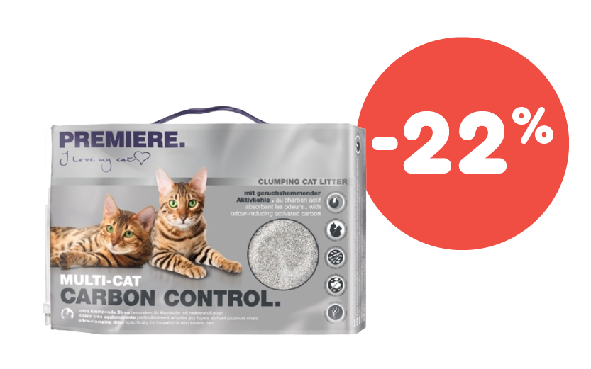 Premiere pijesak za mačke Multi-Cat Carbon control