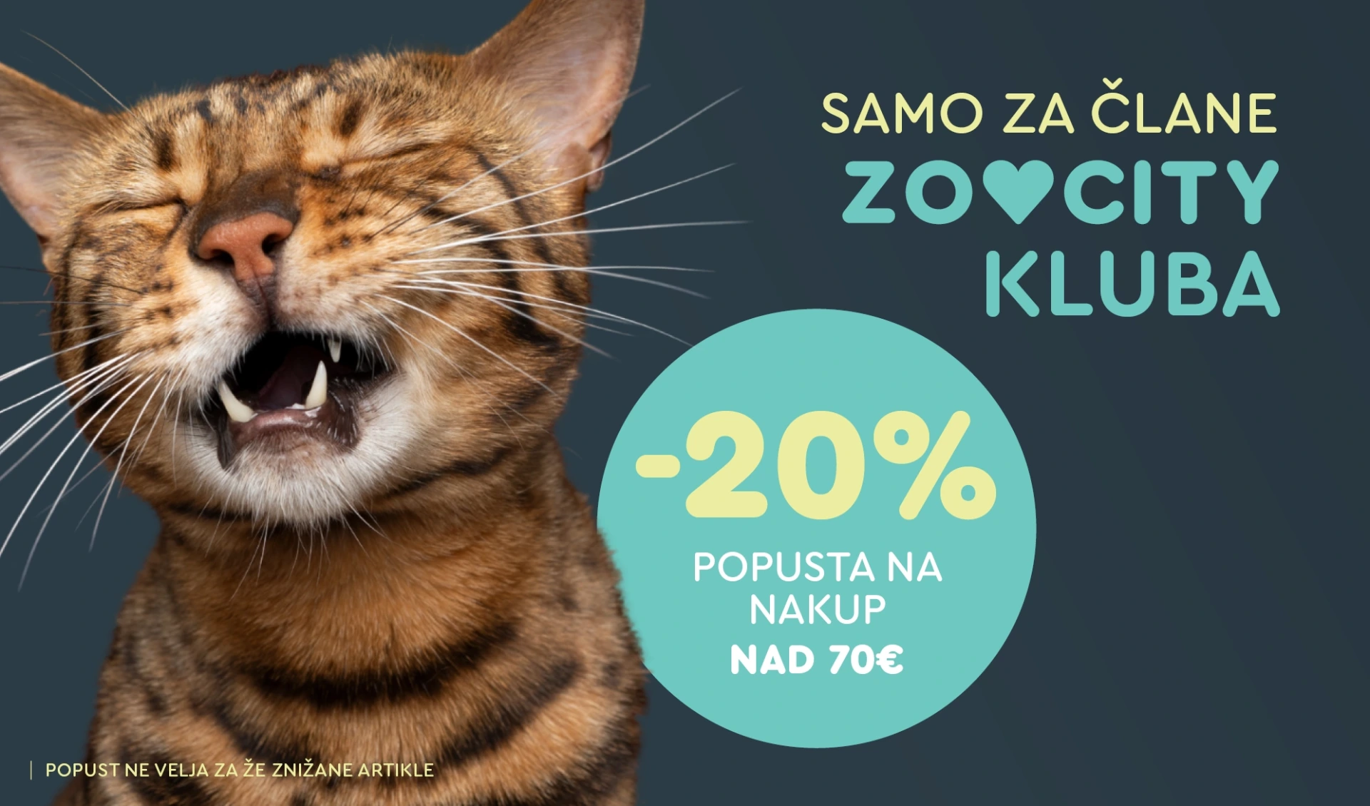 ZOOCITY Slovenija – Samo za člane ZOOCITY kluba: -20 % popusta na nakup nad 70 €