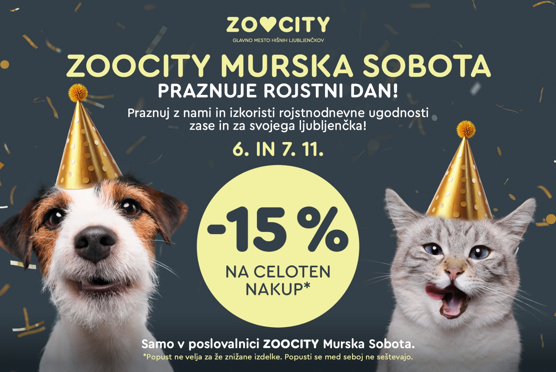 Praznovanje v ZOOCITY Murska Sobota, 6. in 7. 11.
